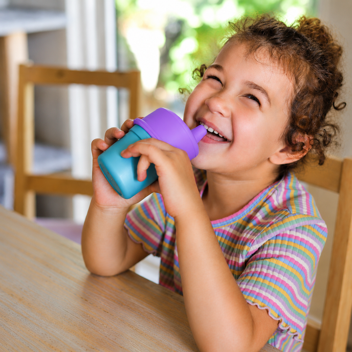 Universal Silicone Cup Lid - Sprout Purple