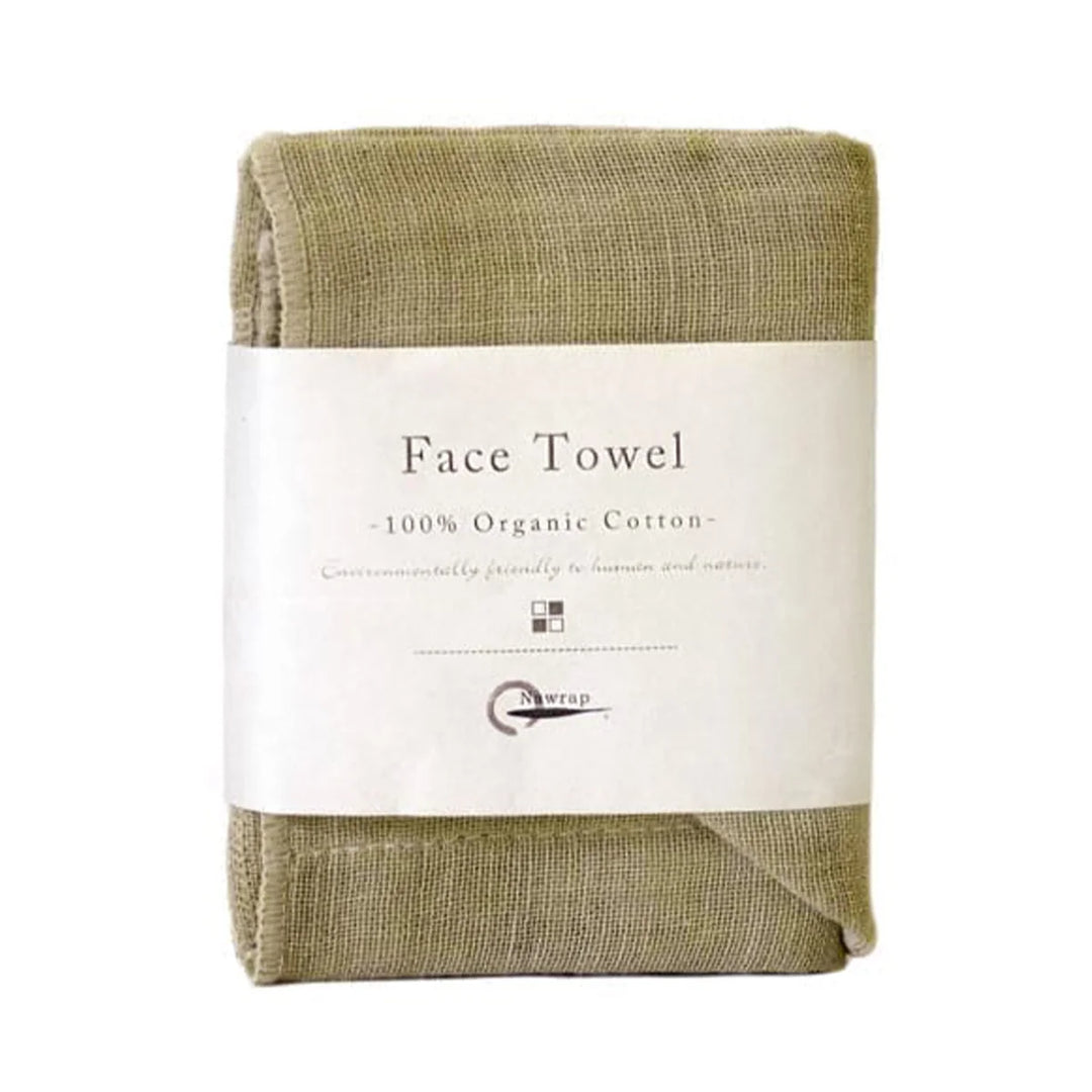 Organic Cotton Face Towel – Japanese Kaya Weave