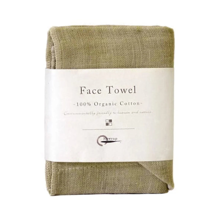 Organic Cotton Face Towel – Japanese Kaya Weave