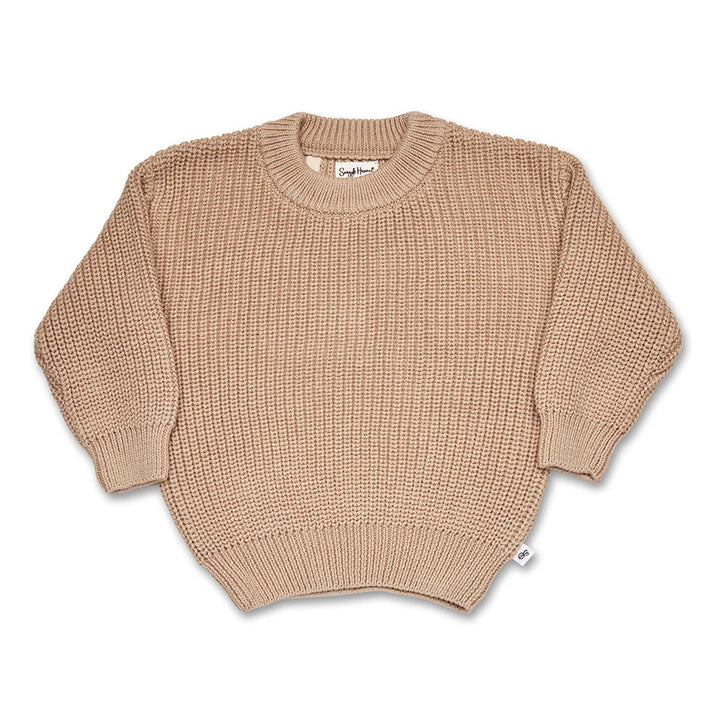 Jumper - Oversized Cotton Knit Hazelnut