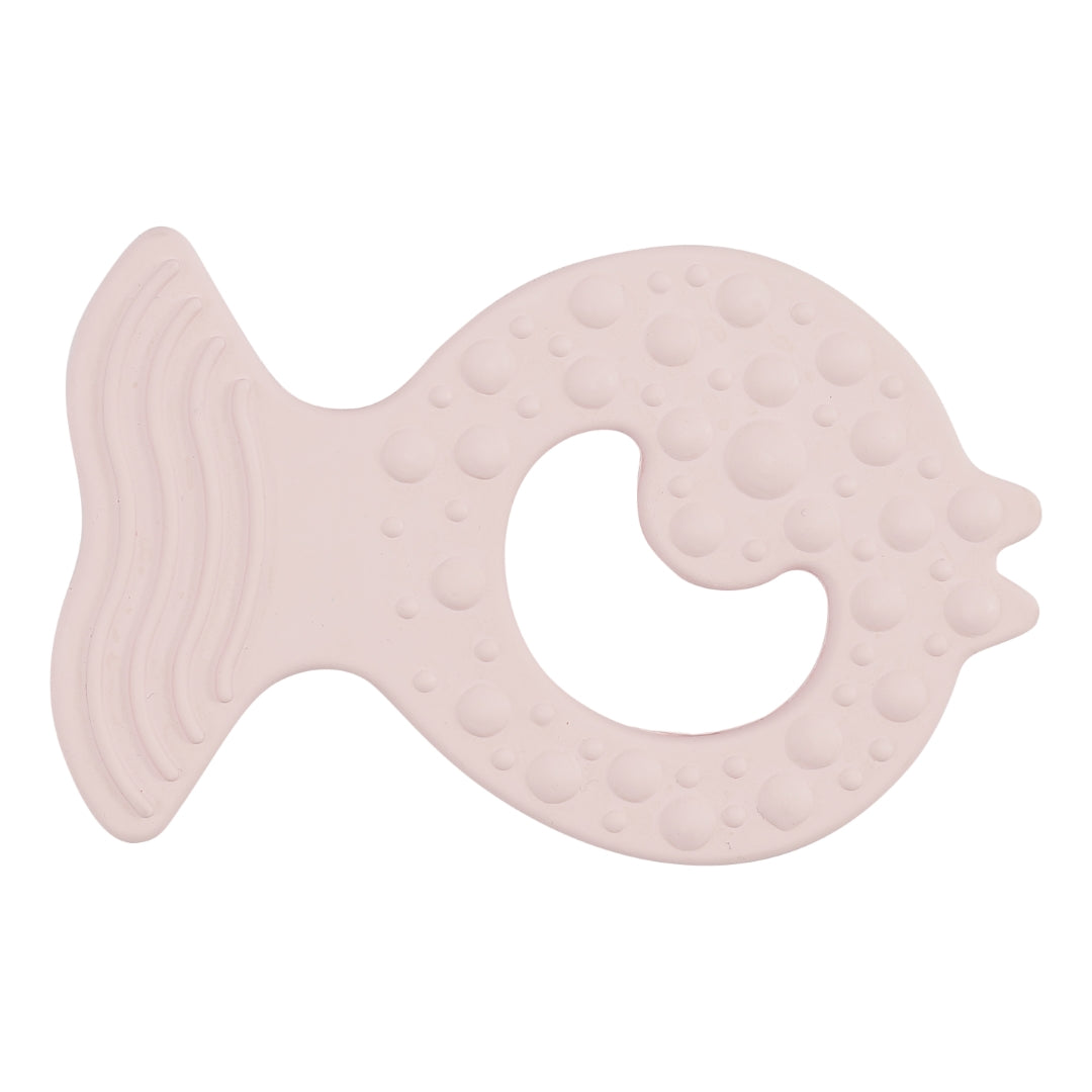Hevea Fish Teether – Powder Pink