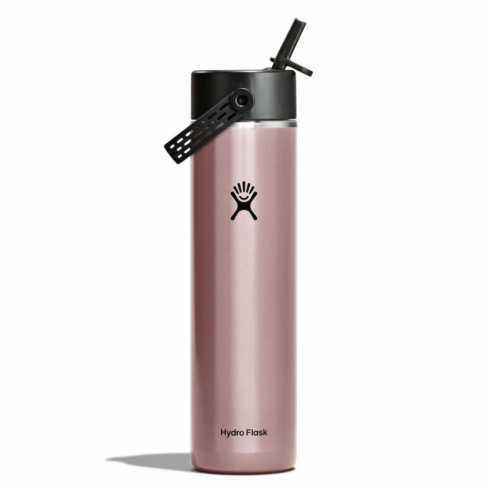 Hydro Flask 24oz Lightweight Flex Straw Bottle in Quartz, front view