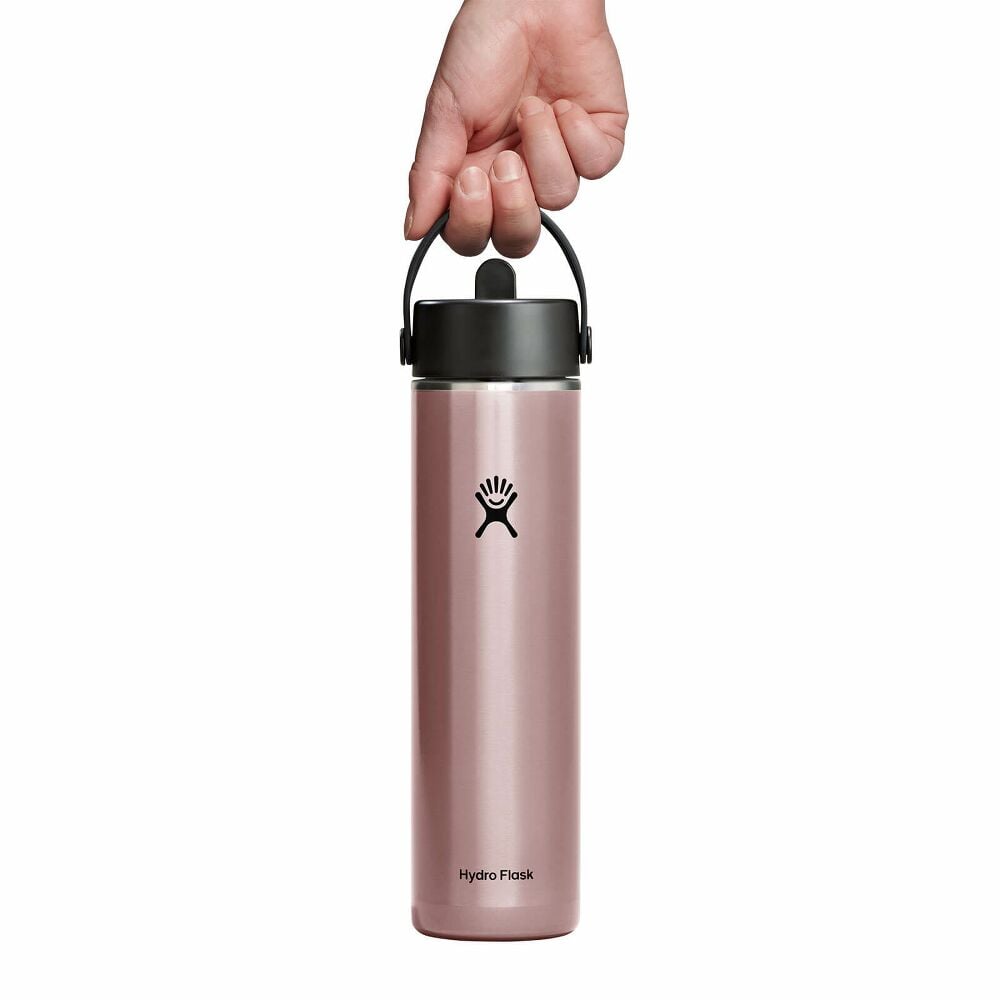 Hydro Flask 24oz Lightweight Flex Straw Bottle in Quartz, cap detail