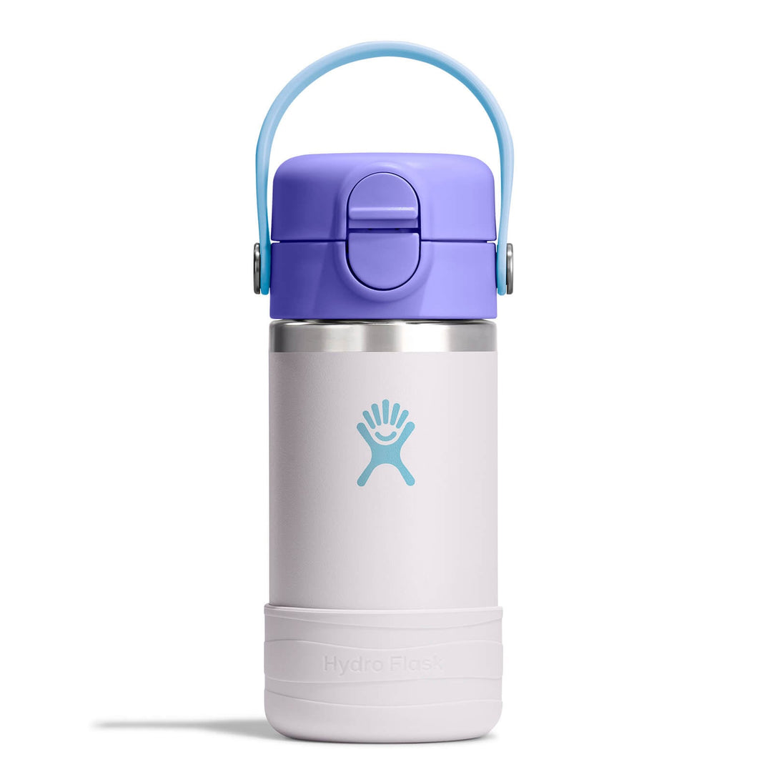 Kids Water Bottle – Covered Cap & Boot 12oz – Cloud Pink – view 1