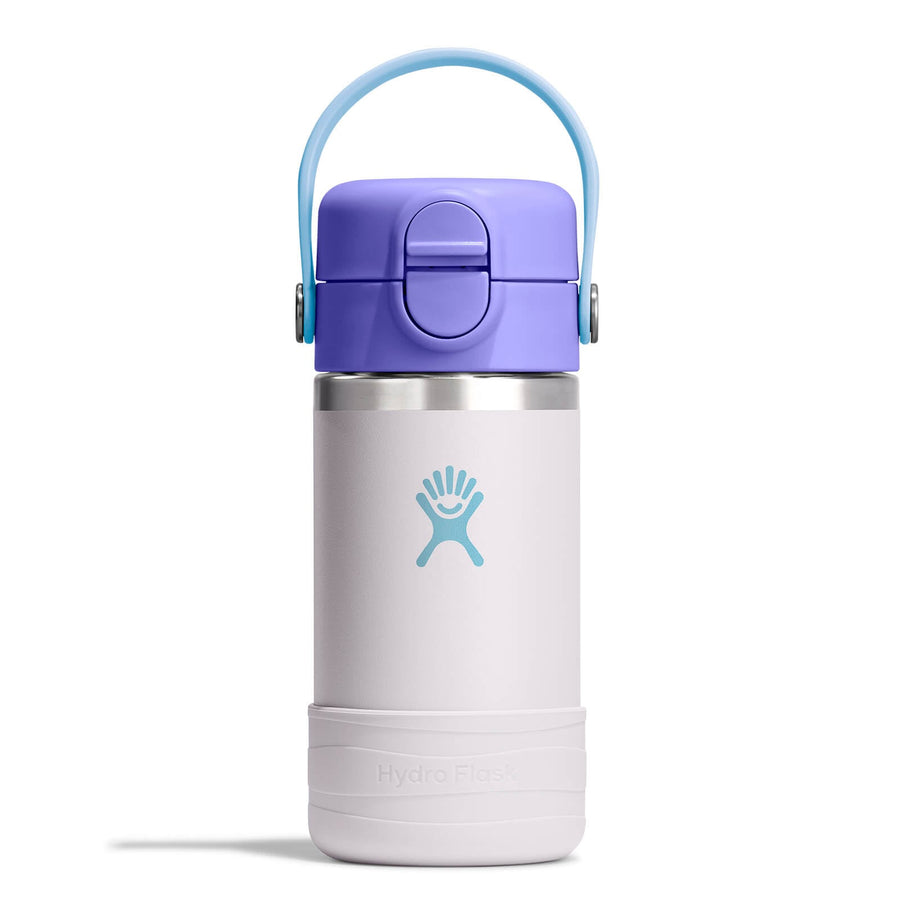 Kids Water Bottle – Covered Cap & Boot 12oz – Cloud Pink – view 1