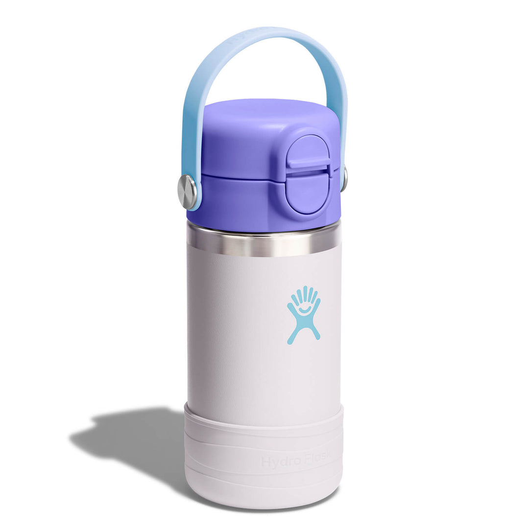 Kids Water Bottle – Covered Cap & Boot 12oz – Cloud Pink – view 2