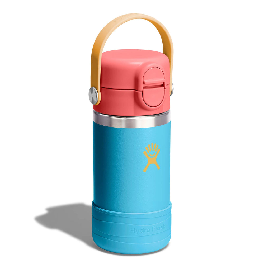 Kids Water Bottle – Covered Cap & Boot 12oz – Bluejay – view 2