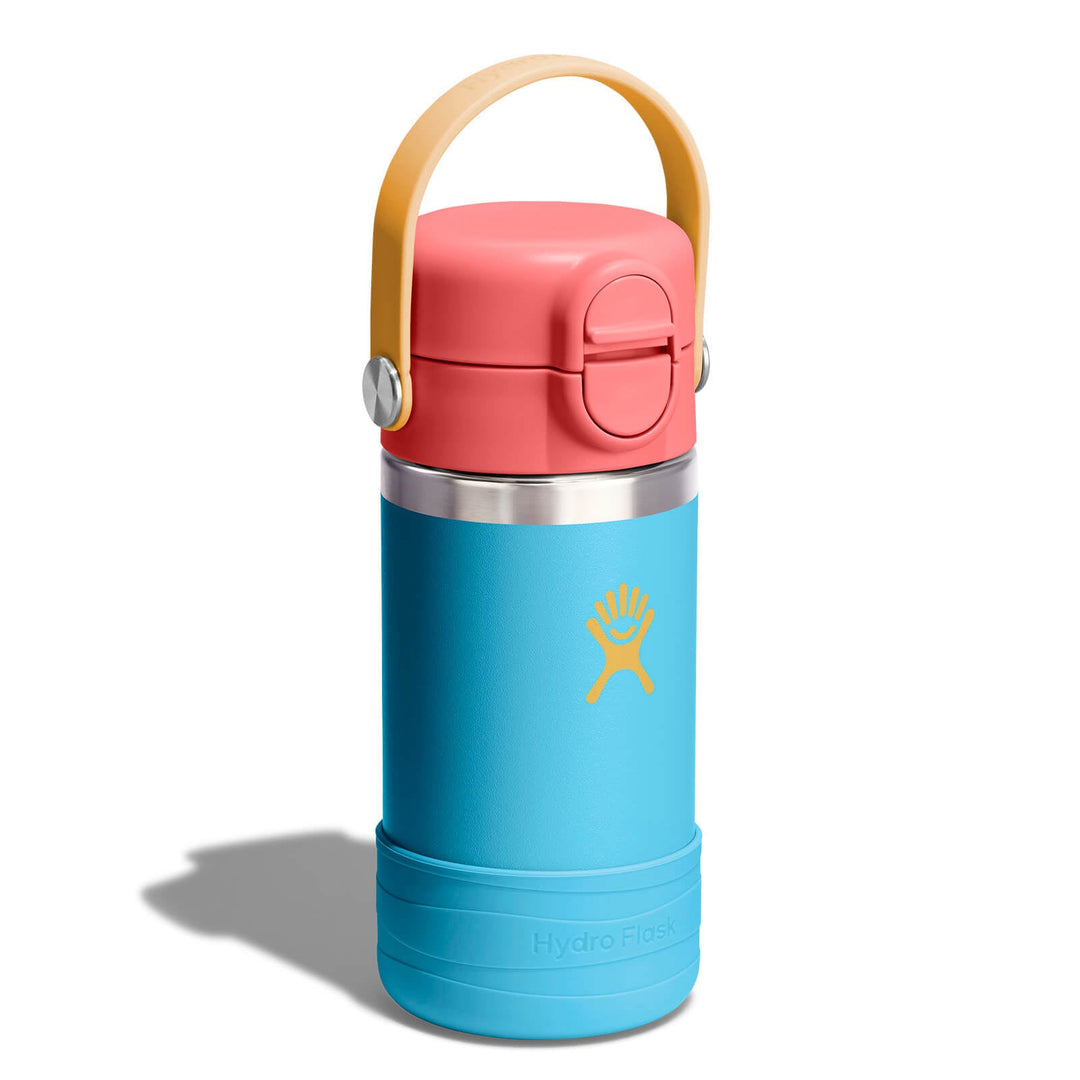 Kids Water Bottle – Covered Cap & Boot 12oz – Bluejay – view 2