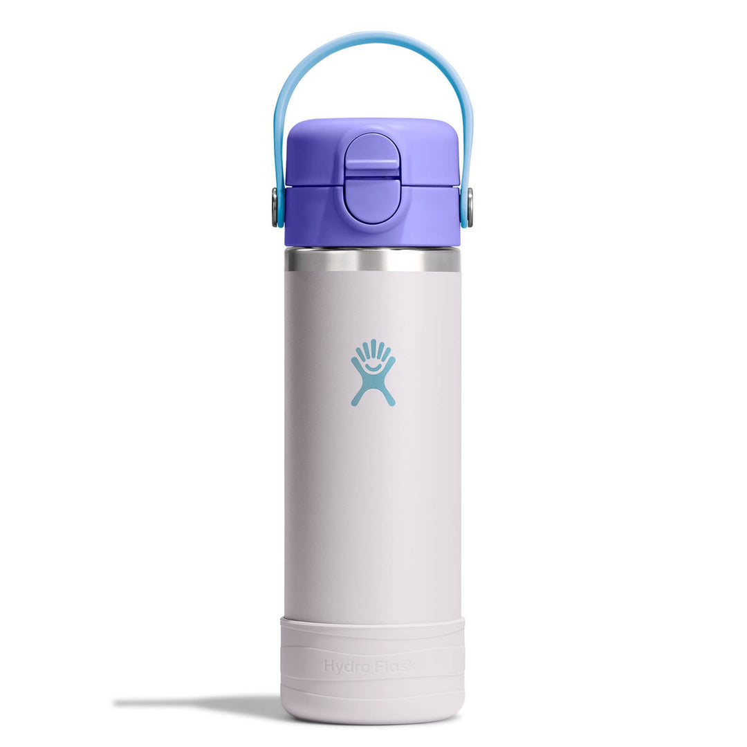 Kids Water Bottle – Covered Cap & Boot 18oz – Cloud Pink – view 1