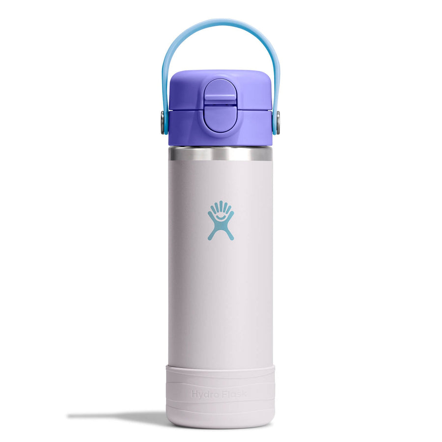 Kids Water Bottle – Covered Cap & Boot 18oz – Cloud Pink – view 1