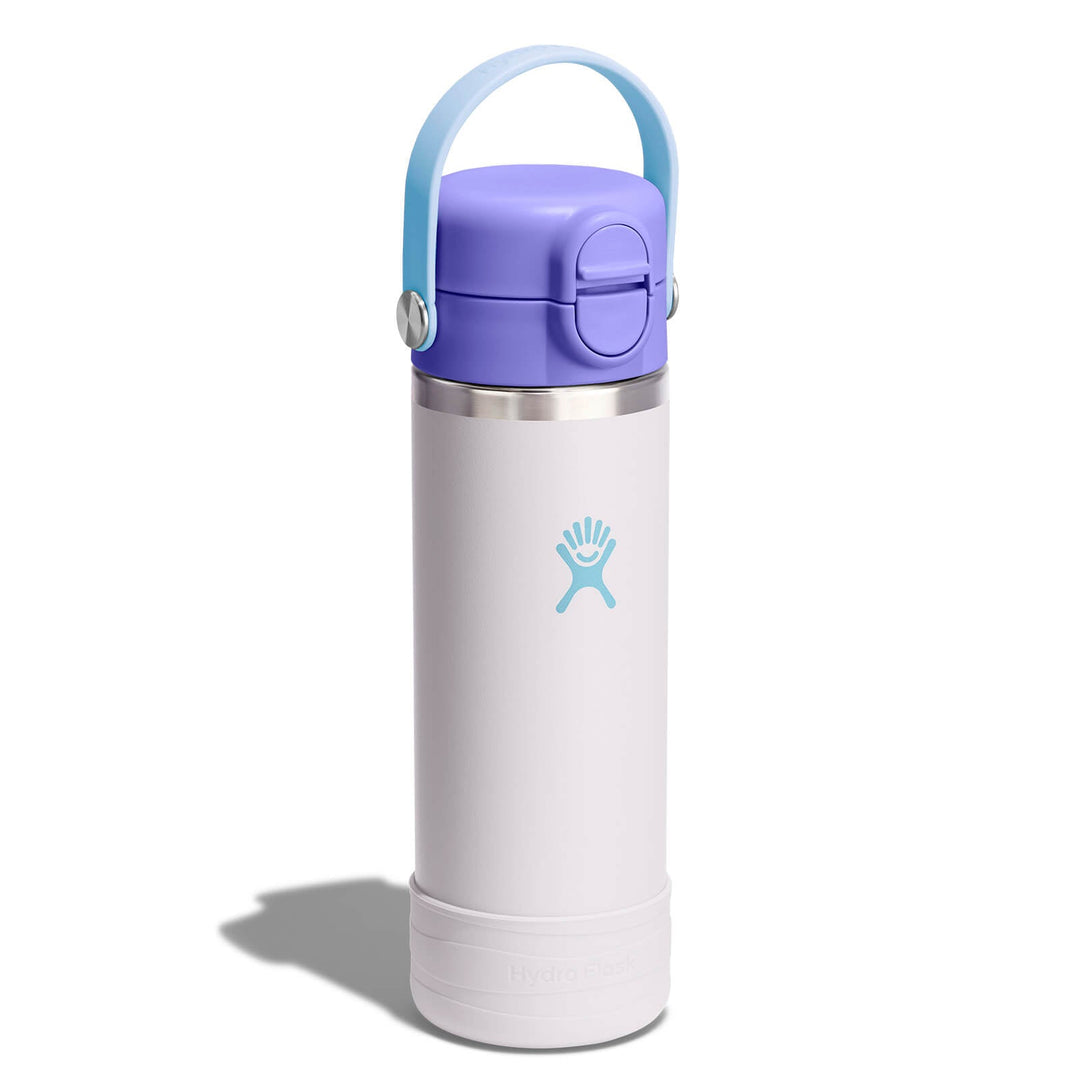 Kids Water Bottle – Covered Cap & Boot 18oz – Cloud Pink – view 2
