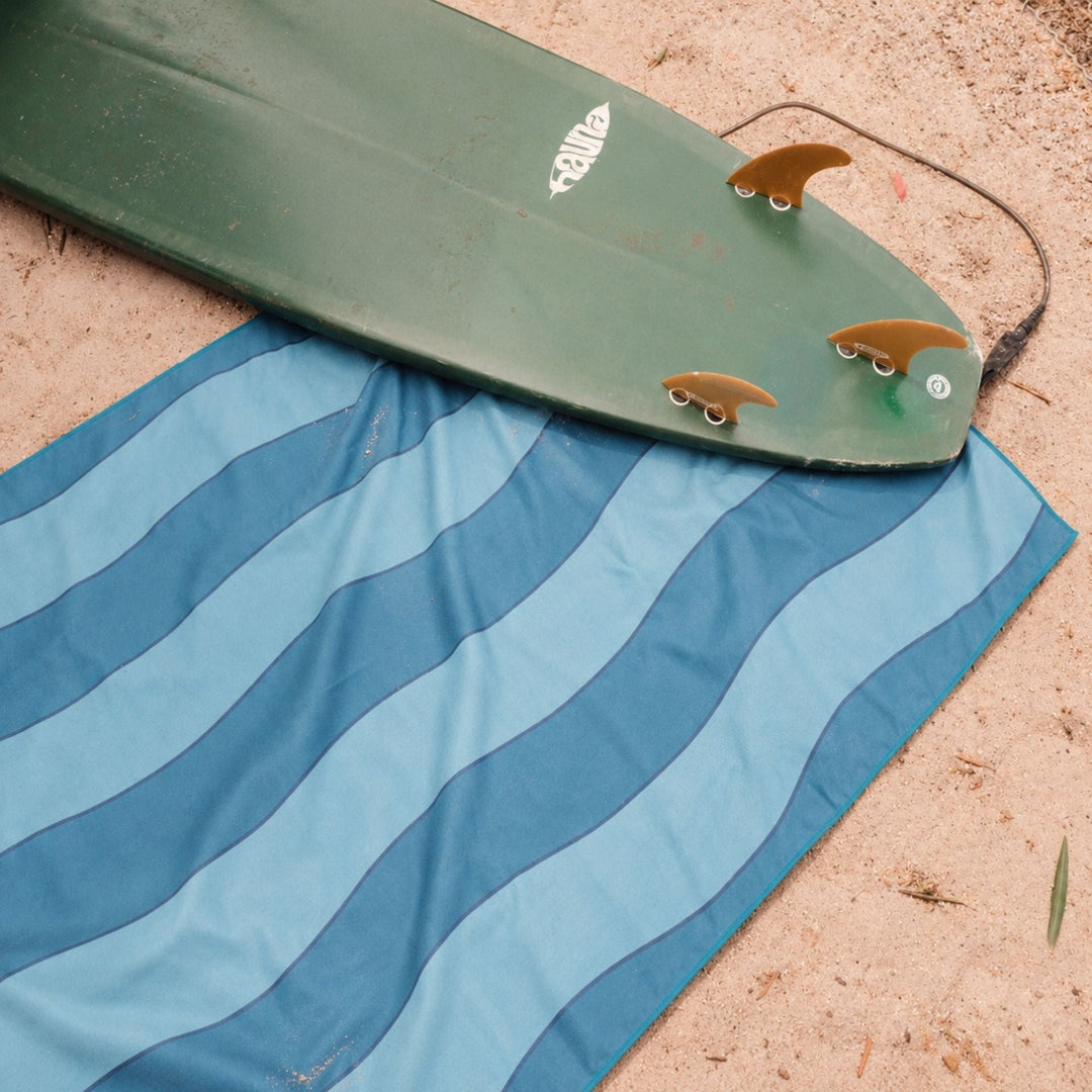 SomerSide Sand Free Beach Towel - Tall – Jagger (Tidal) – detail 3