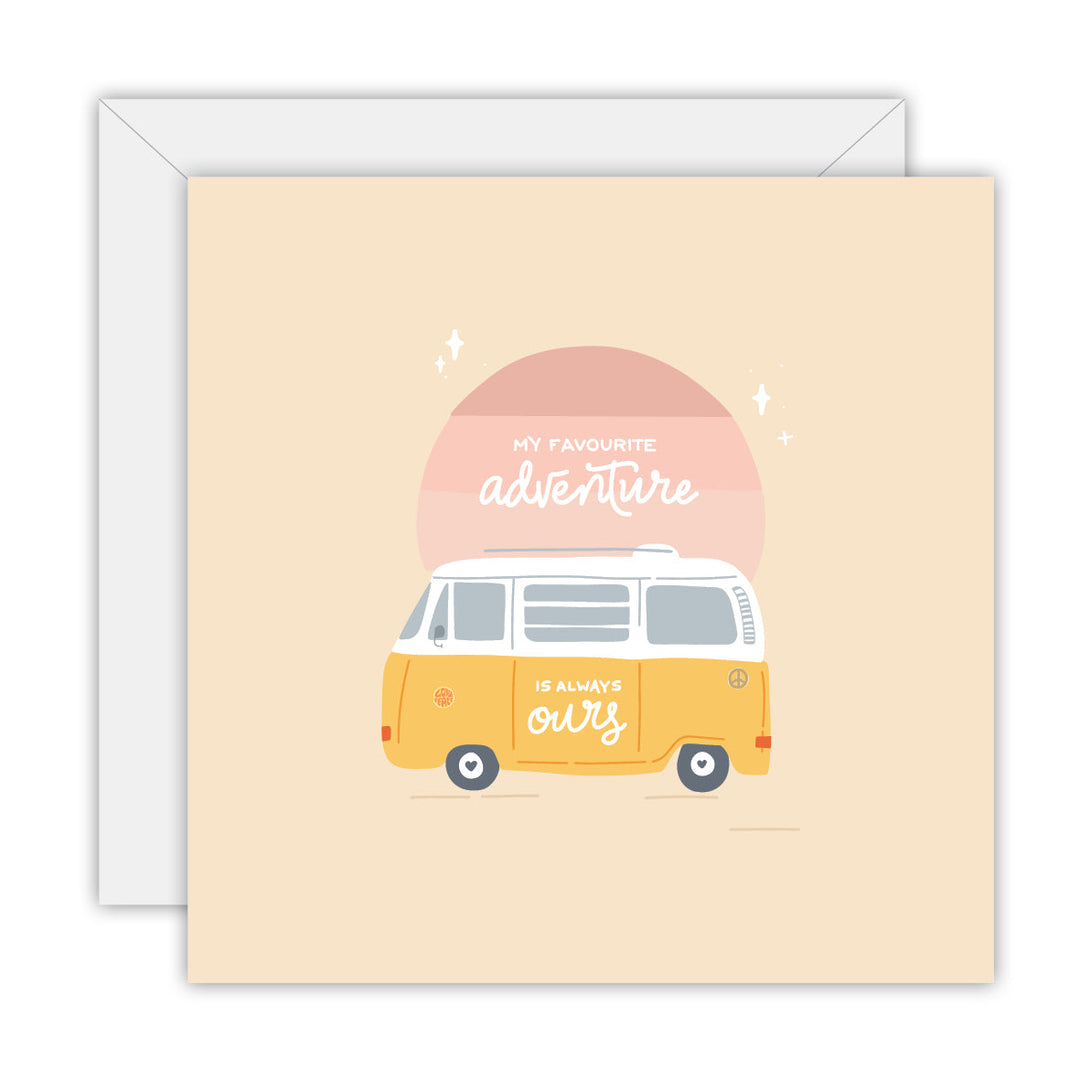 Anniversary – Adventure greeting card