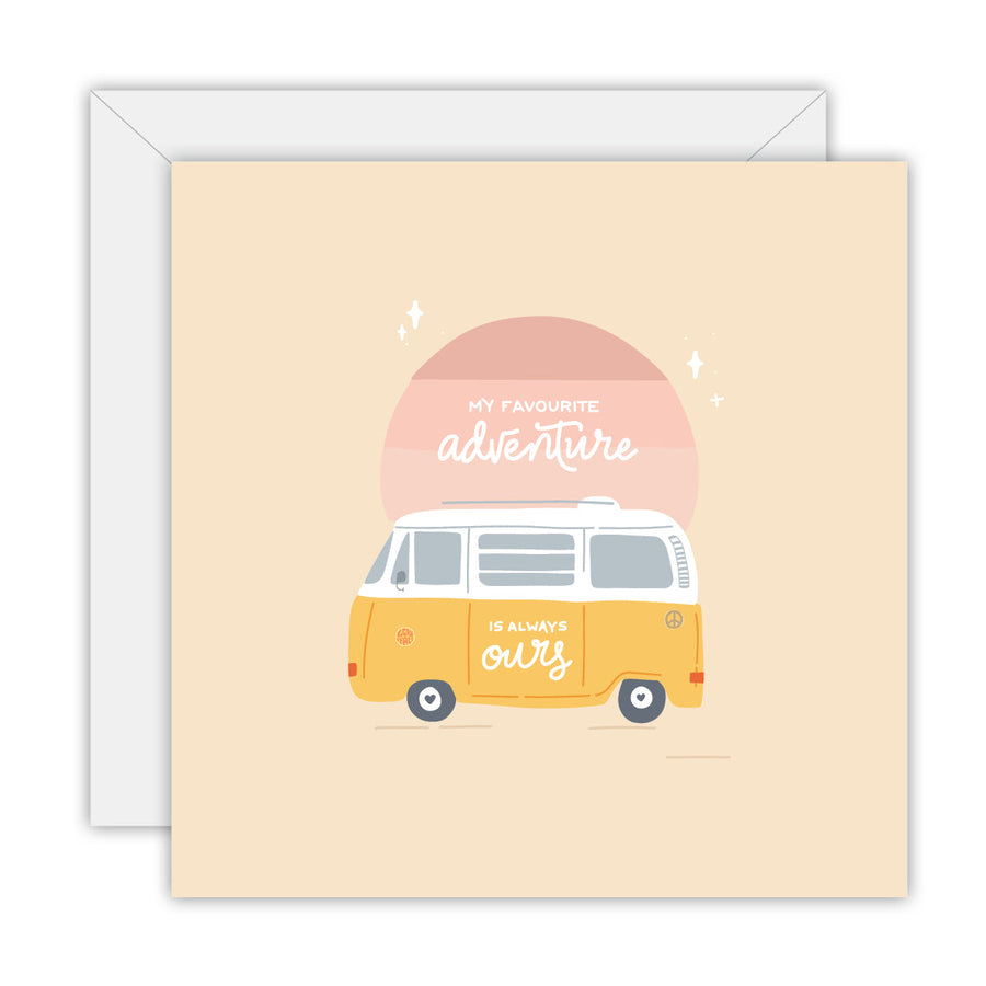 Anniversary – Adventure greeting card