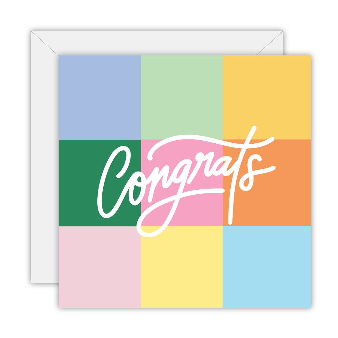 Colour Congrats greeting card