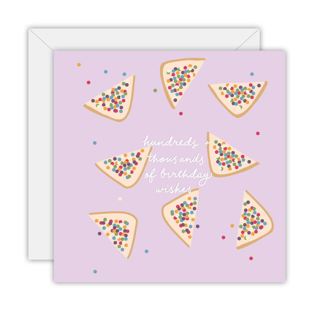 Fairy Bread Birthday Wishes greeting card