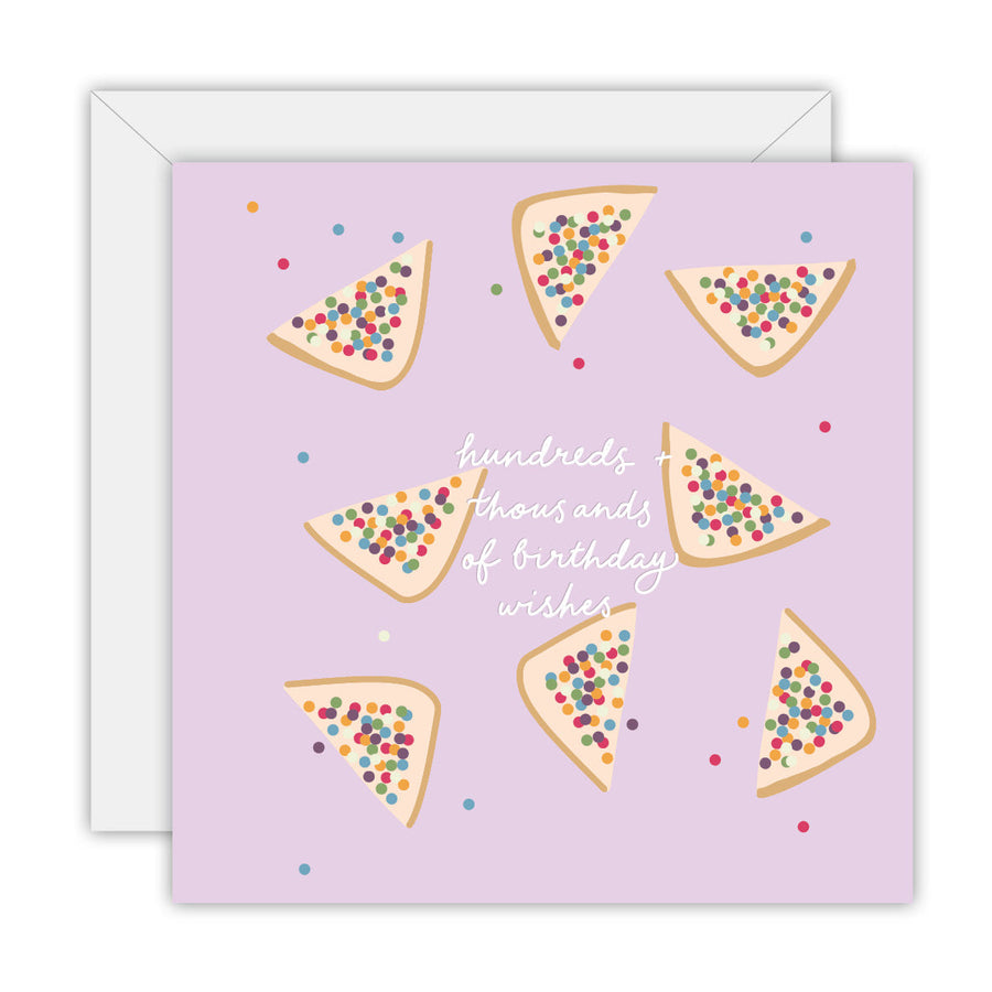 Fairy Bread Birthday Wishes greeting card