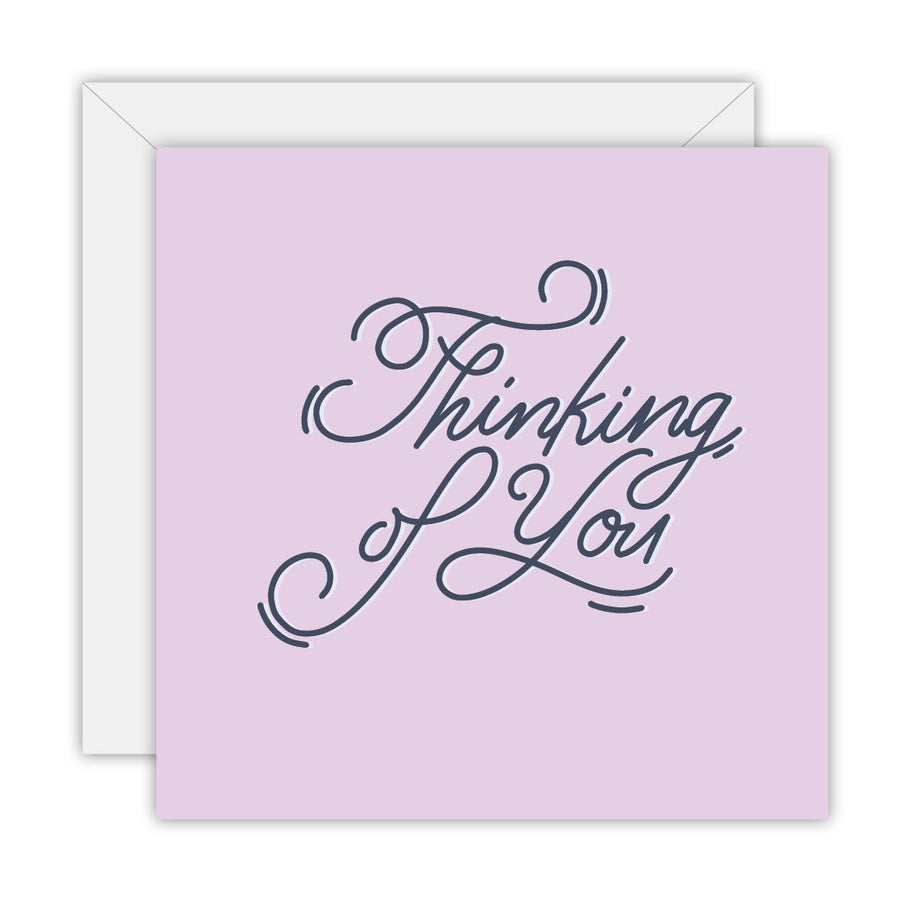 Hand Lettered – Thinking of You greeting card