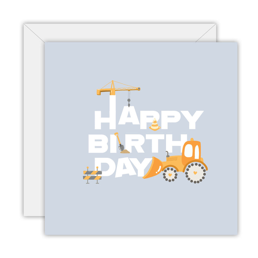 Happy Birthday Construction greeting card