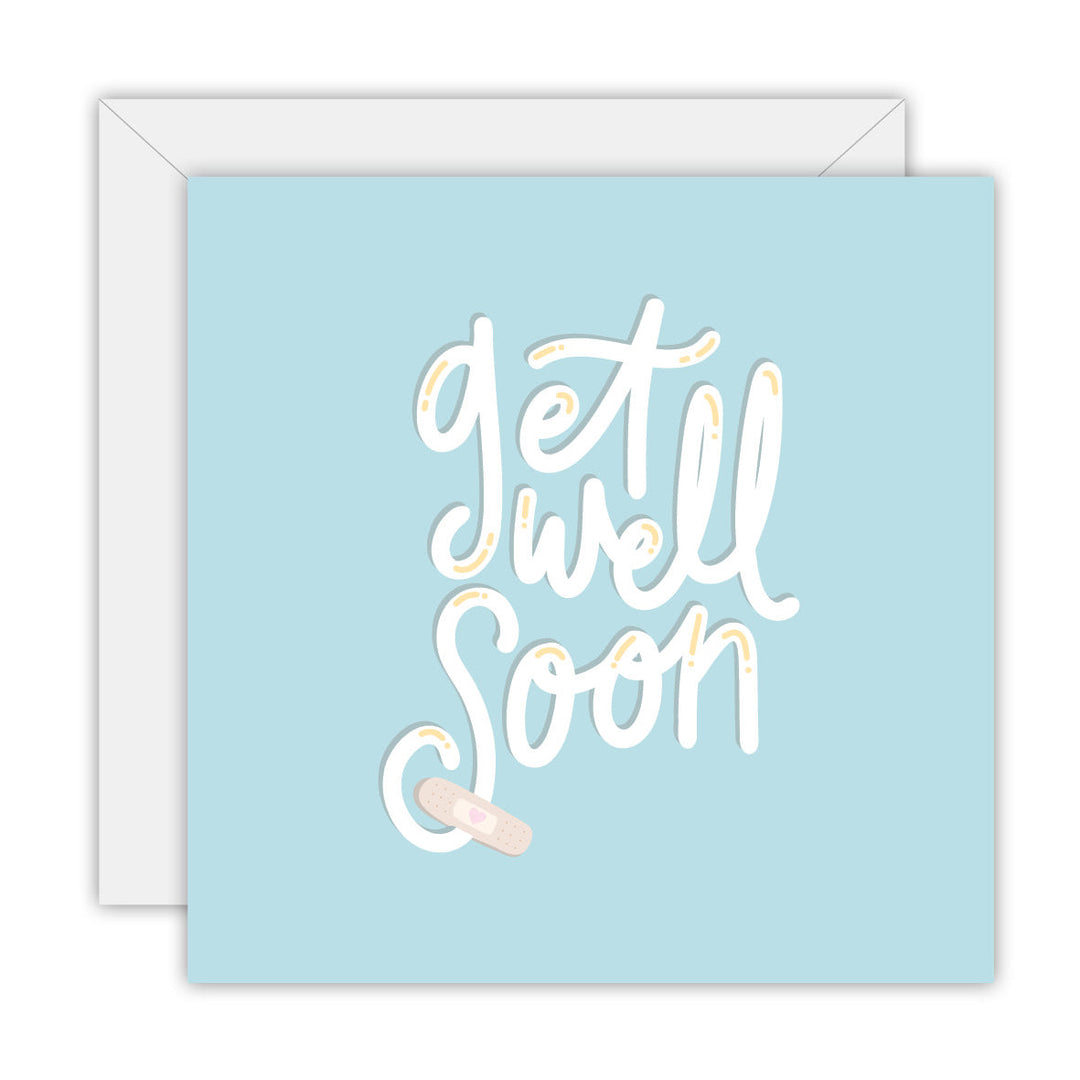 Hand Lettered - Get Well Soon greeting card