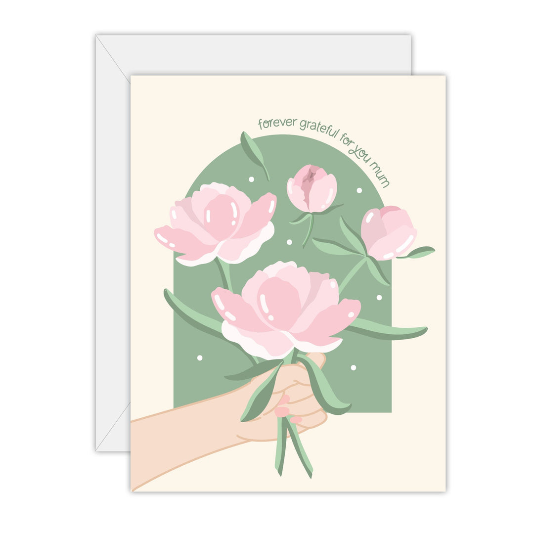 Forever grateful for you mum greeting card