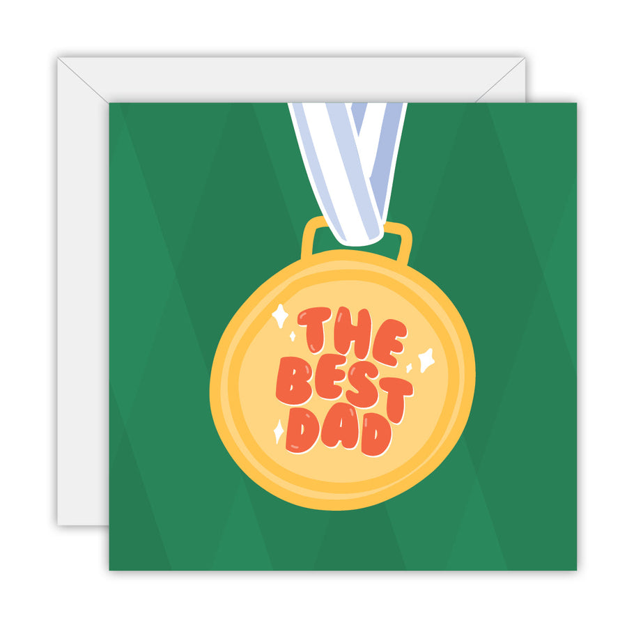 The Best Dad greeting card
