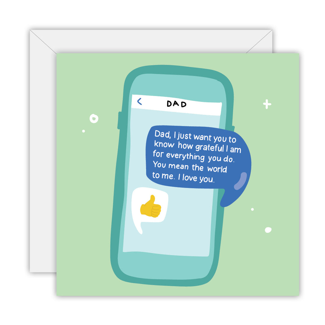 Dad Texts greeting card