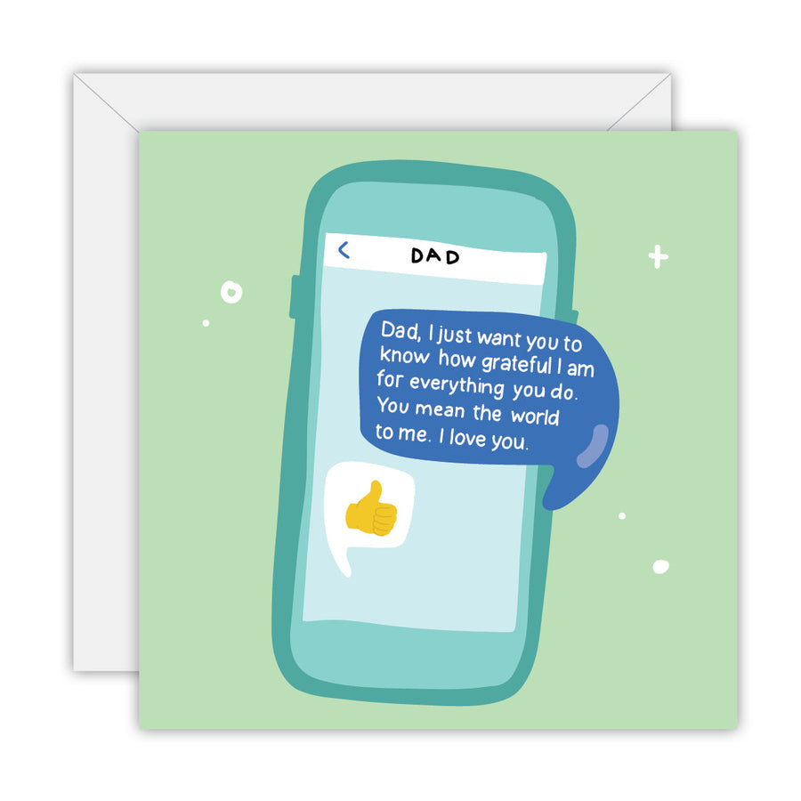 Dad Texts greeting card
