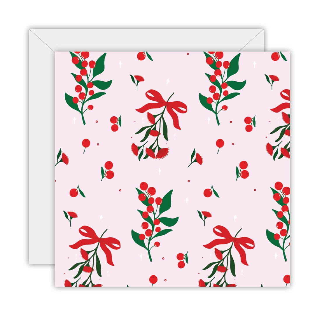 Australiana Floral – Pattern square greeting card