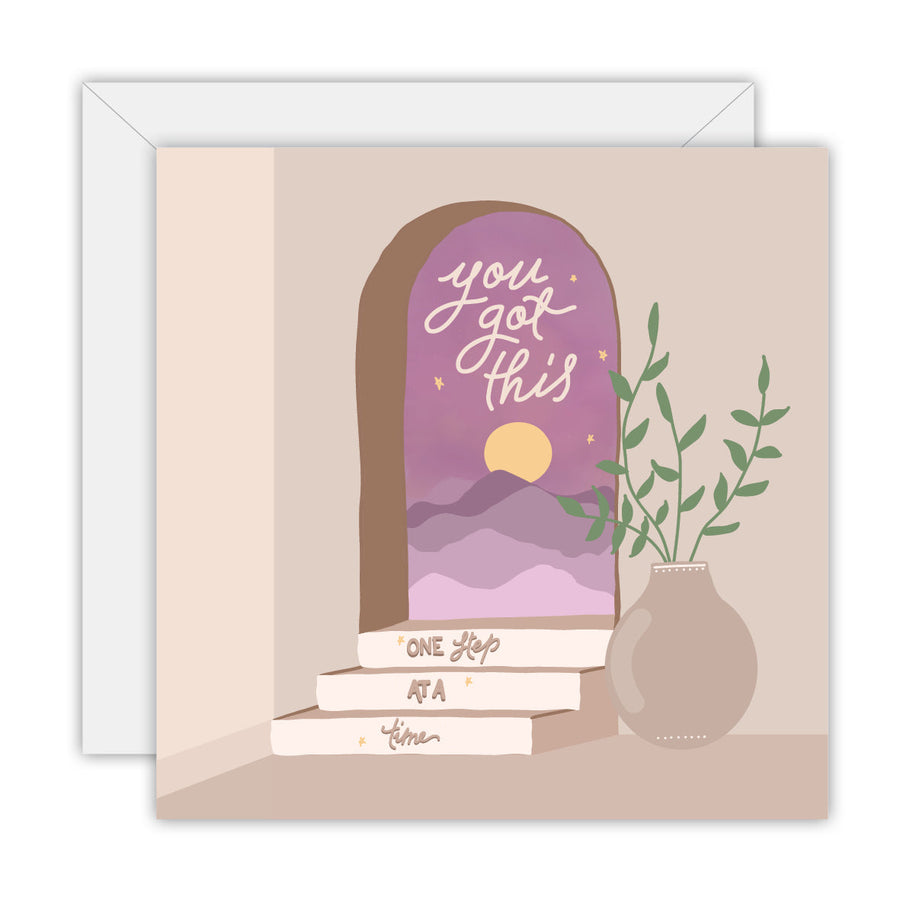 You Got This One Step at a Time greeting card