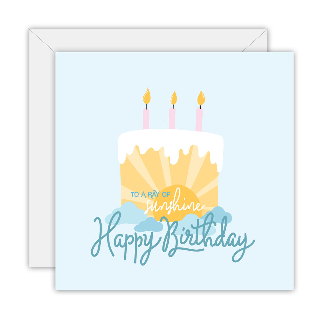 Happy Birthday – To a Ray of Sunshine greeting card