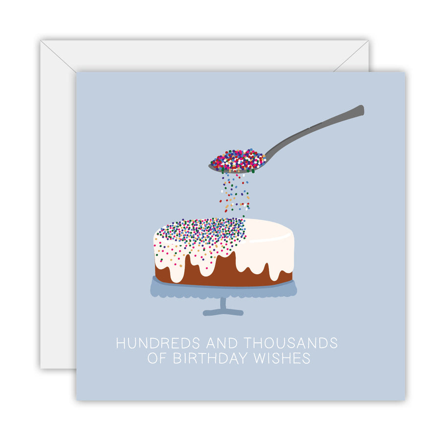 Hundred and Thousands of Birthday Wishes greeting card