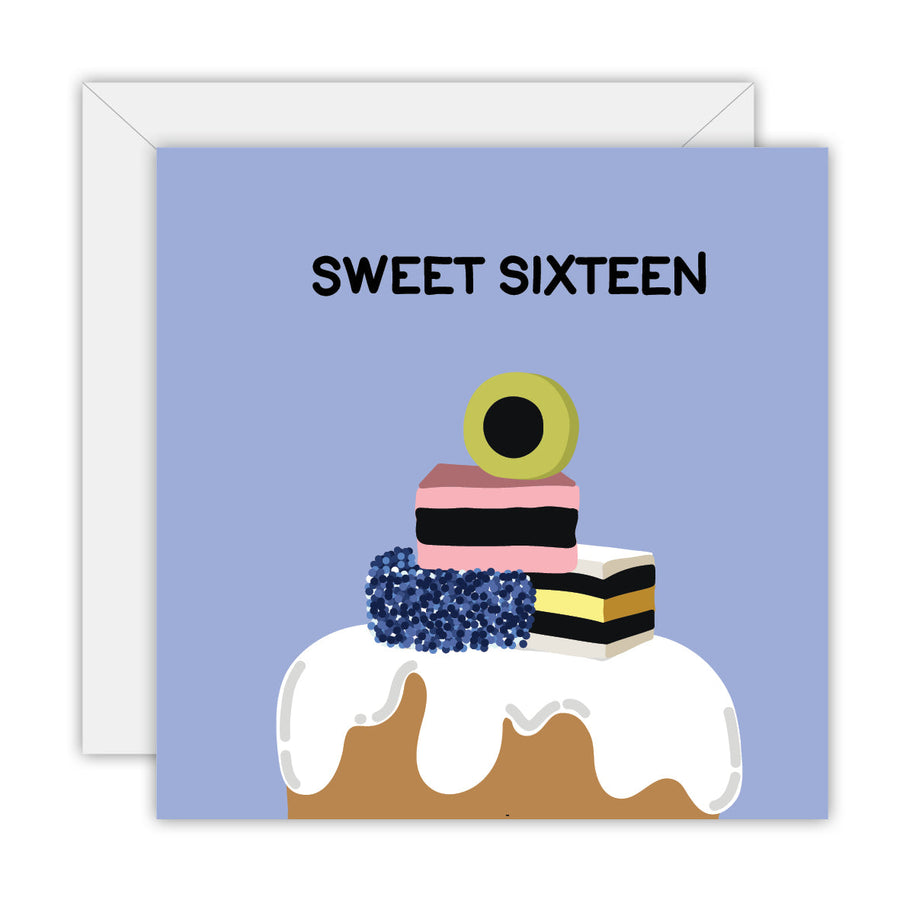 Sweet Sixteen greeting card