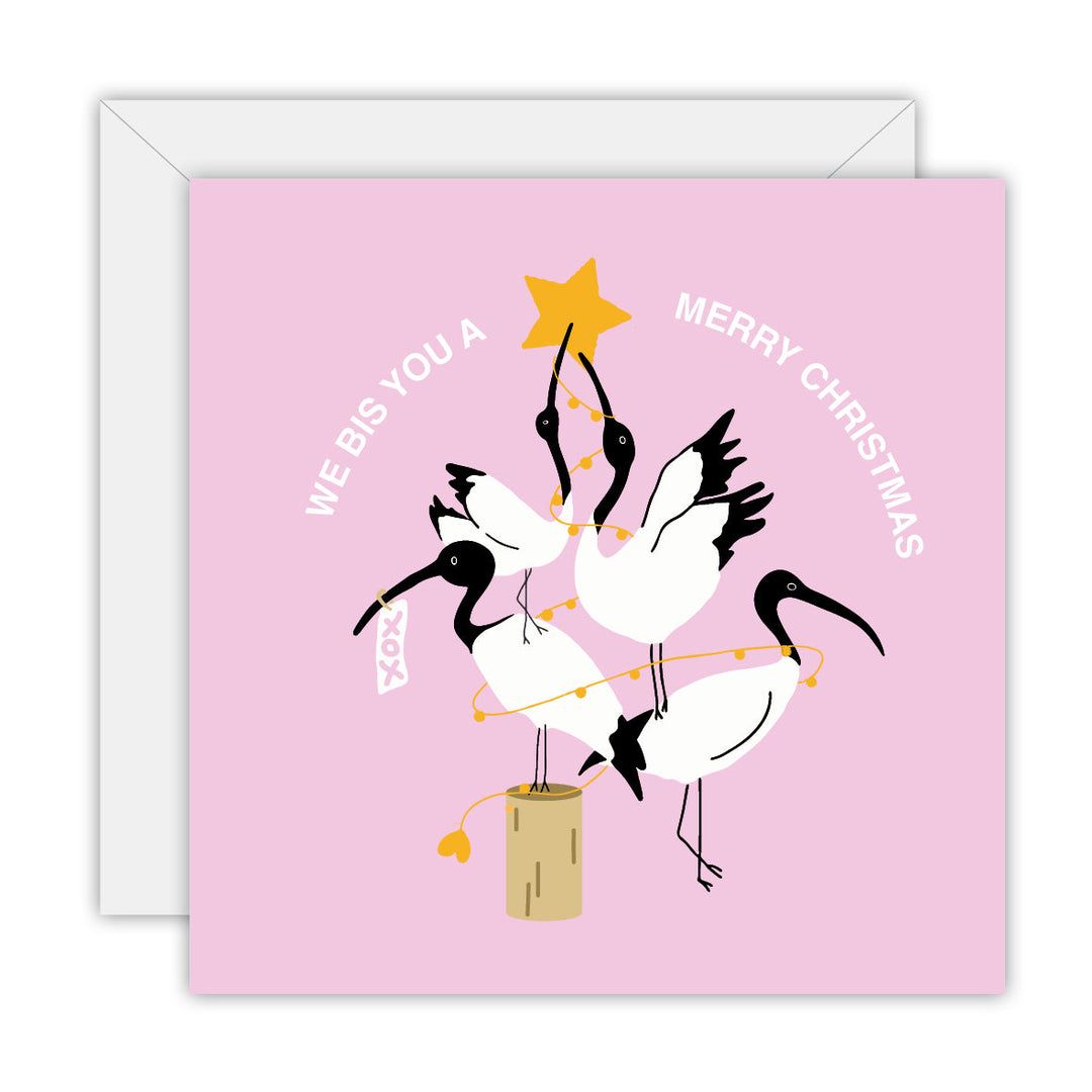 Ibis Range – Christmas Tree square Christmas card