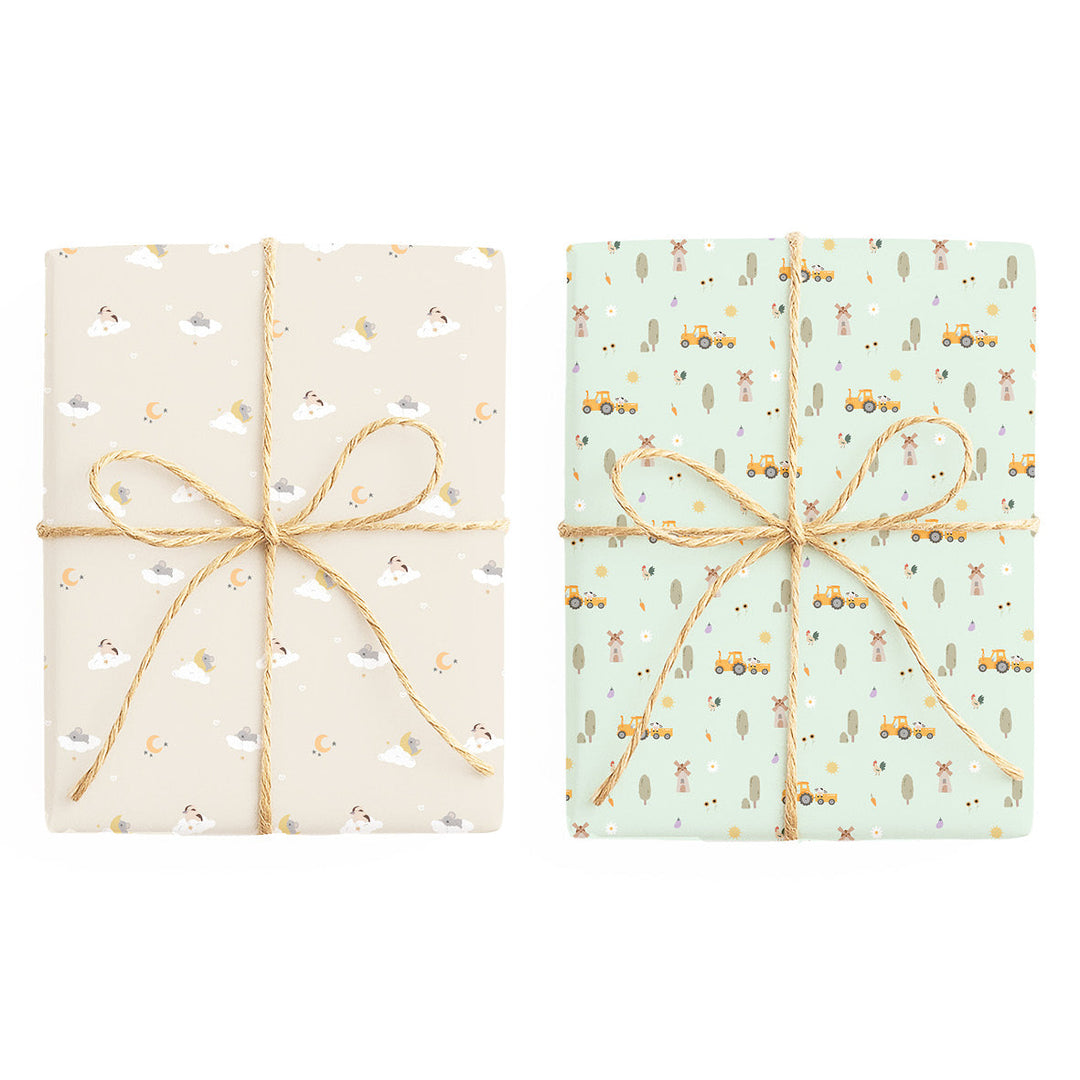 Baby – Australiana / Farm double-sided wrapping paper