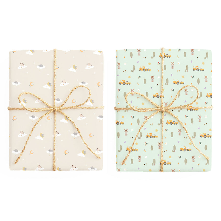 Baby – Australiana / Farm double-sided wrapping paper