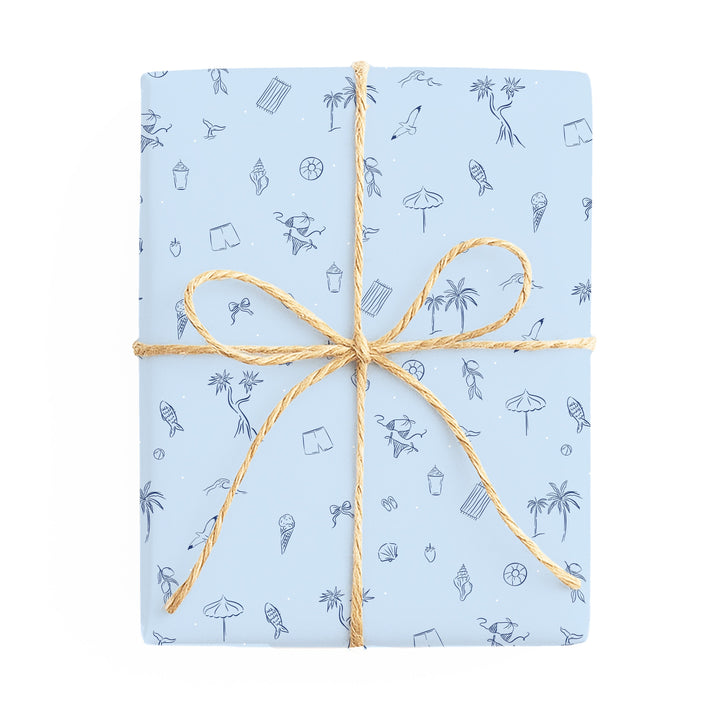 Sea Tile / Australian Beach double-sided wrapping paper – side 2