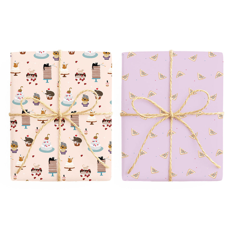 F Your Birthday / Fairy Bread double-sided wrapping paper