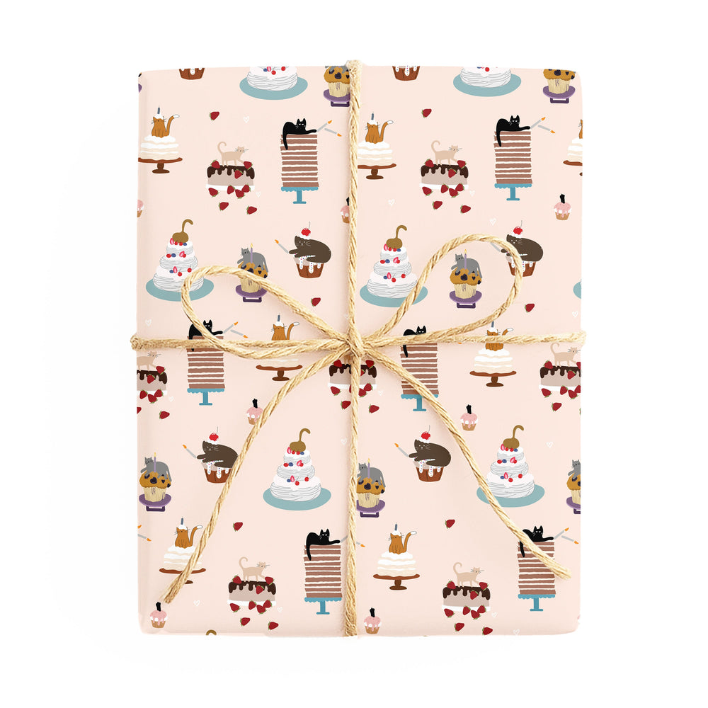 F Your Birthday / Fairy Bread double-sided wrapping paper – side 1