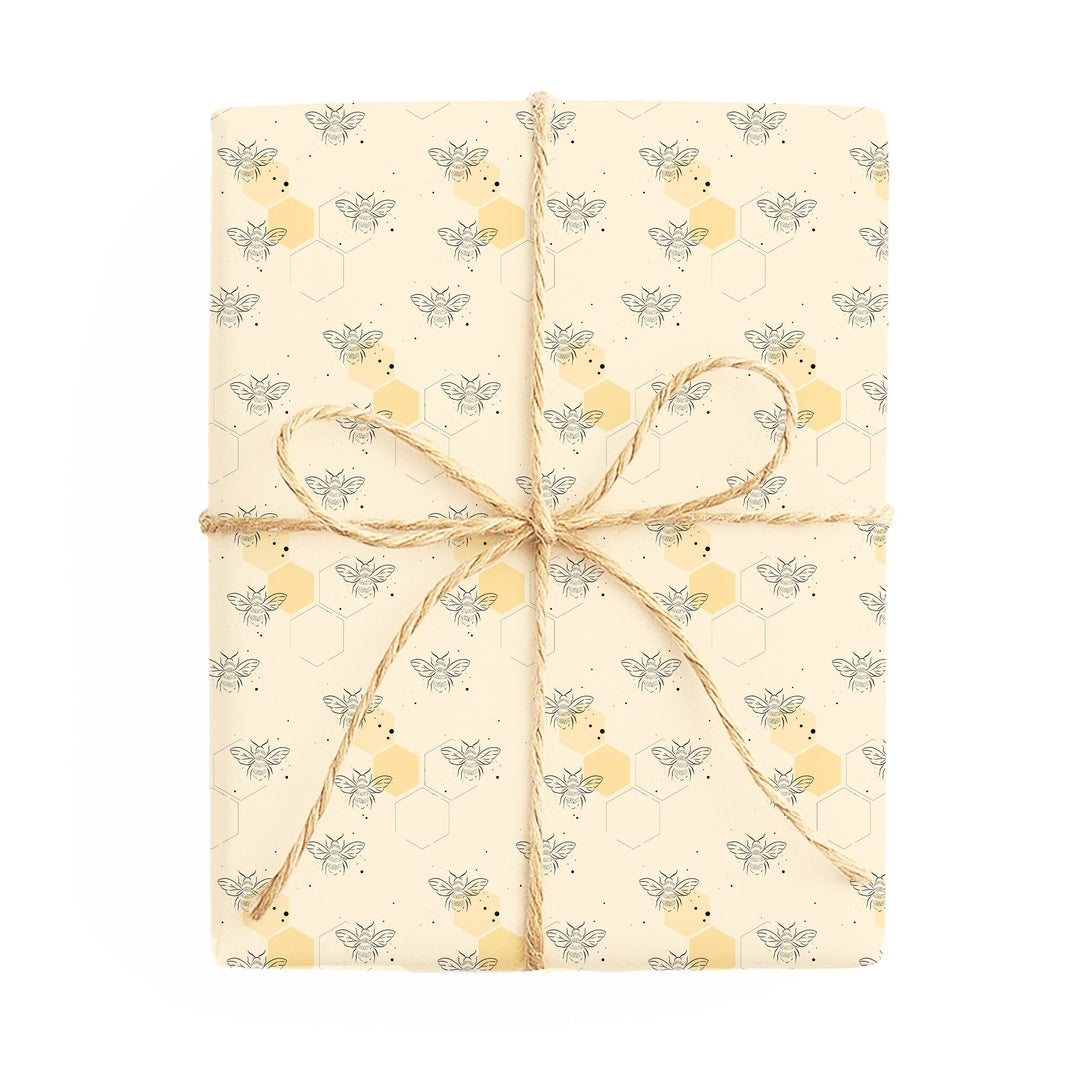 Blooming Perfect / Bee-autiful double-sided wrapping paper – side 2