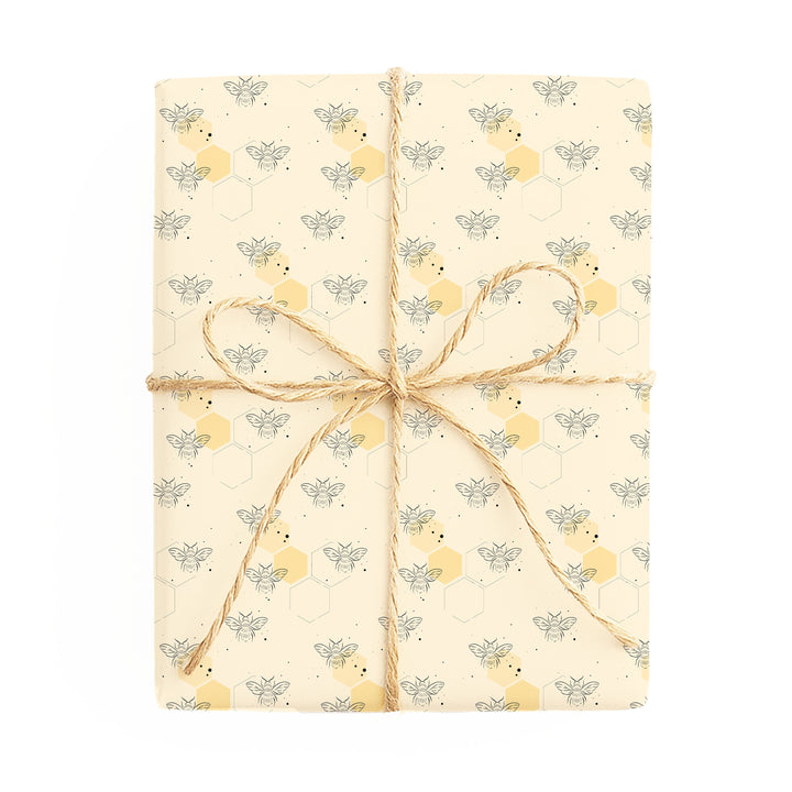 Blooming Perfect / Bee-autiful double-sided wrapping paper – side 2