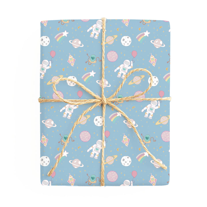 Out of This World / Under the Sea double-sided wrapping paper – side 1