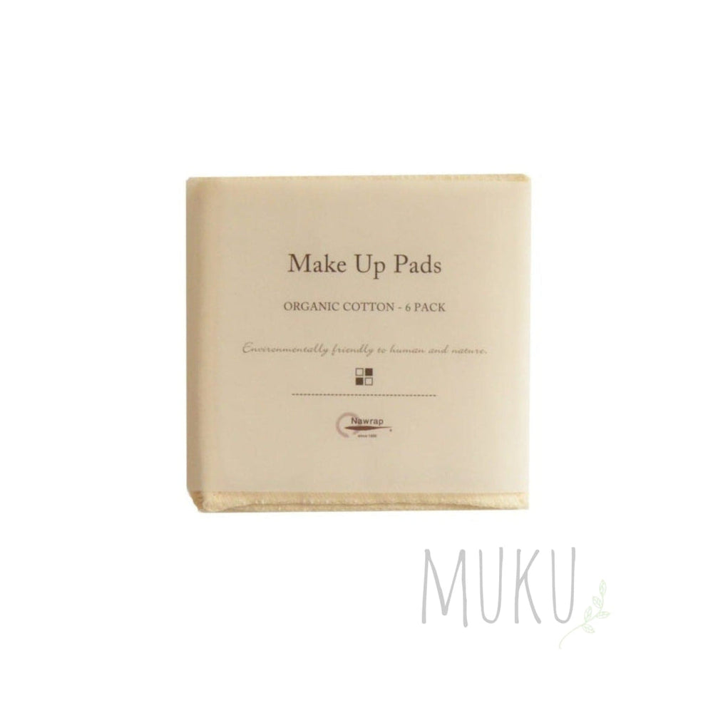Nawrap reusable organic cotton make-up pads, pack of six