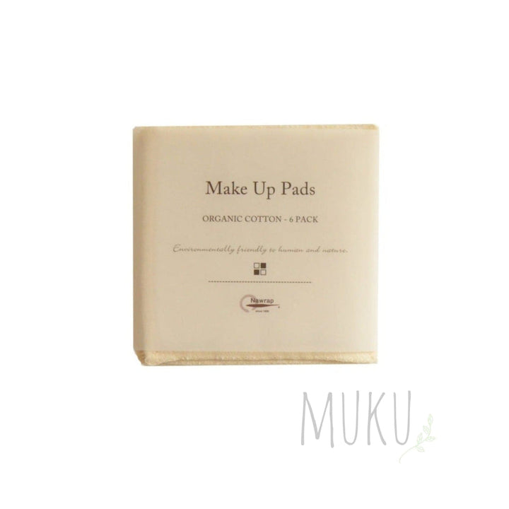 Nawrap reusable organic cotton make-up pads, pack of six