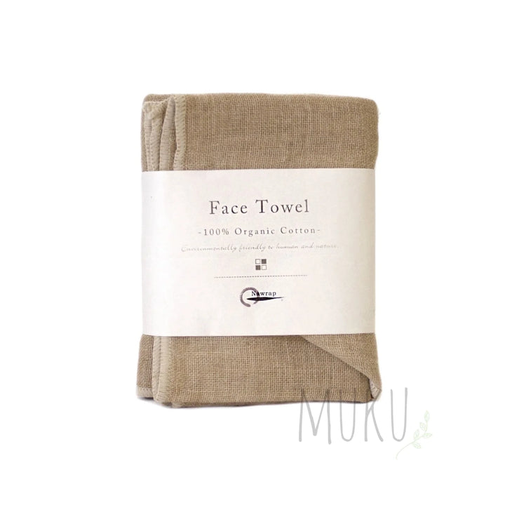 Organic Cotton Face Towel – Japanese Kaya Weave
