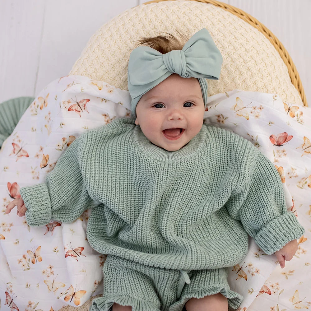 Jumper - Oversized Cotton Knit Sage
