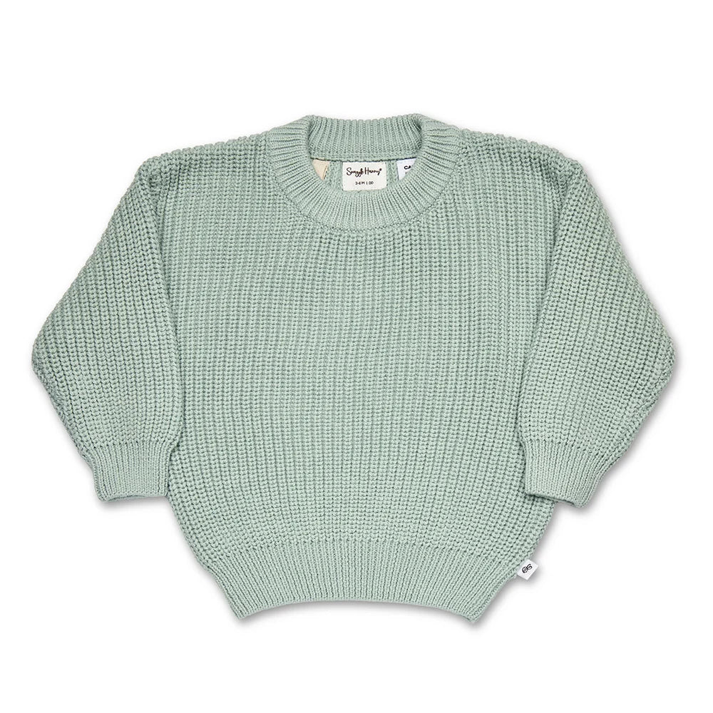 Jumper - Oversized Cotton Knit Sage