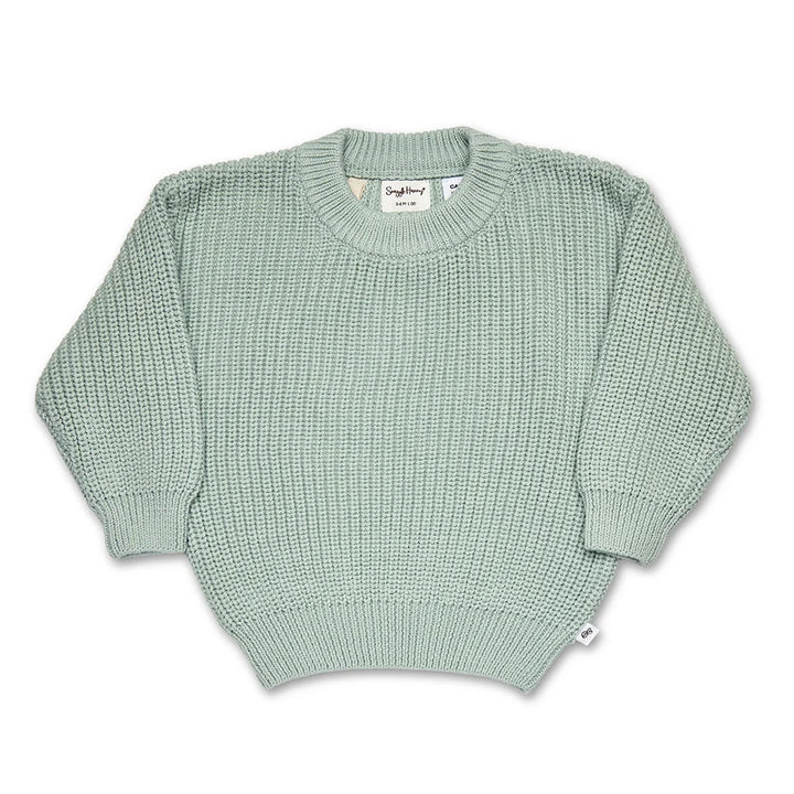 Jumper - Oversized Cotton Knit Sage