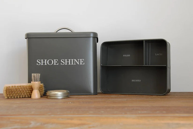 Shoeshine Box - Charcoal