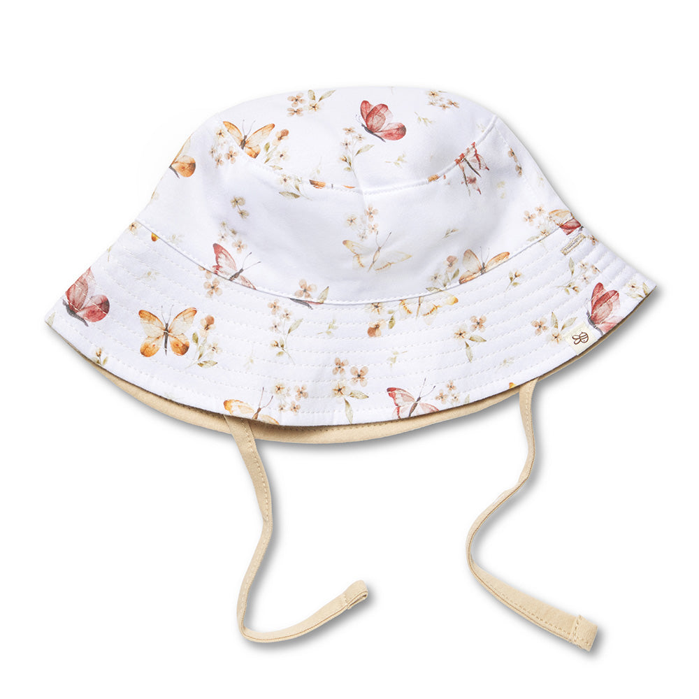 Snuggle Hunny Butterfly Reversible Cotton Bucket Hat - product detail